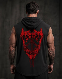 TXBERSERKER "Crimson Maw" Sleeveless Lightweight Hoodie