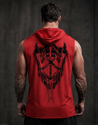 TXBERSERKER "Crimson Maw" Sleeveless Lightweight Hoodie