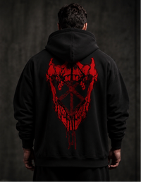 TXBERSERKER “Crimson Maw” Oversized Hoodie