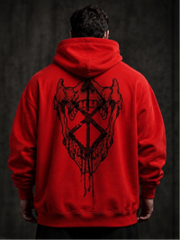 TXBERSERKER “Crimson Maw” Oversized Hoodie
